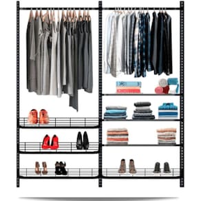 Guarda roupa closet aramado aberto armário modulado roupeiro 1,90 PT