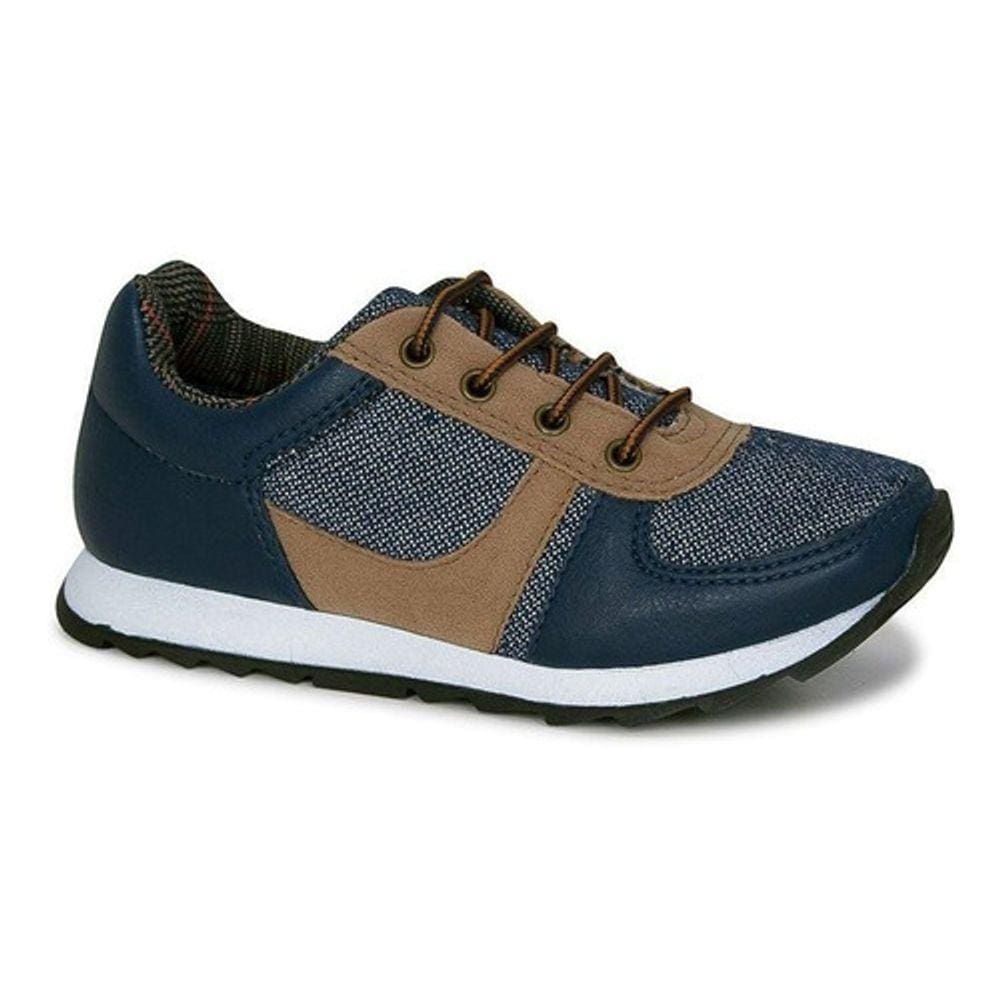 Tênis Infantil Masculino Diversão Boy Denim Nº26 Cor Azul - Sugar Shoes