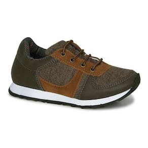 Tênis Infantil Masculino Diversão Boy Denim Nº33 Cor Marrom - Sugar Shoes