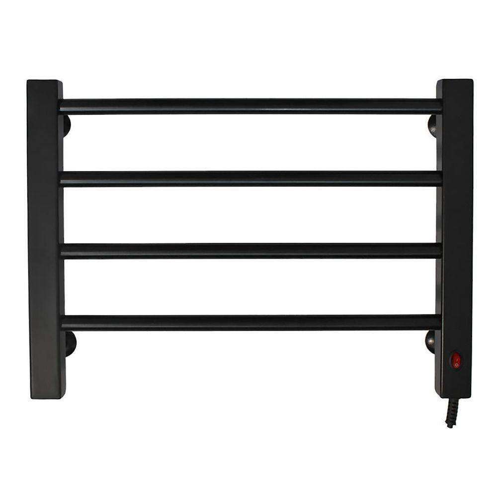 Toalheiro Térmico Bivolt Pequeno Preto Lado Direito Aiello