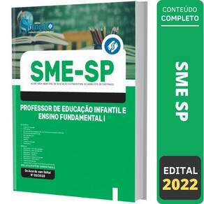 Apostila Concurso Sme Sp - Professor De Educação Infantil
