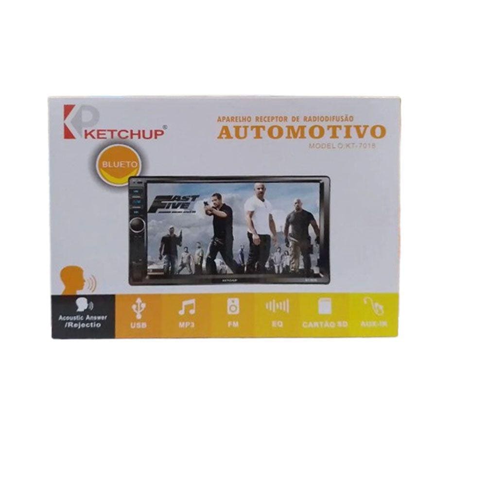 Central Multimídia Bluetooth USB Ketchup KT-7018