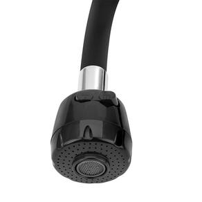 Tubo Gourmet Preto Duplo Jato Reposição Torneira De Cozinha