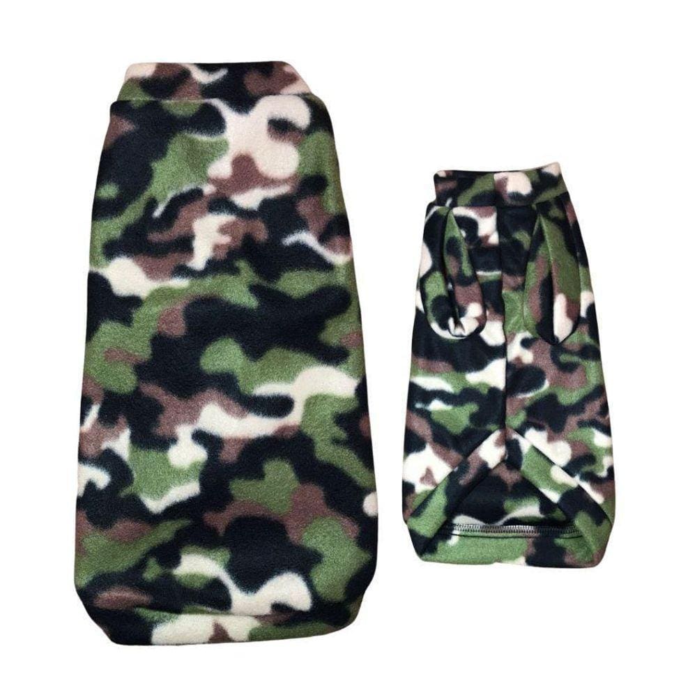 Roupa De Frio Para Cachorro - Camuflado G