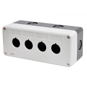Caixa Plastica de Sobrepor Para Botoeira 22,5mm 4 Postos JNG