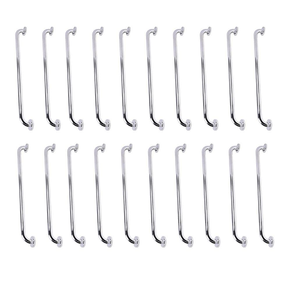 Alça de Apoio 70cm Barra Inox Kit 20 Unidades Segurança Acessibilidade Idoso Cadeirante Suporte
