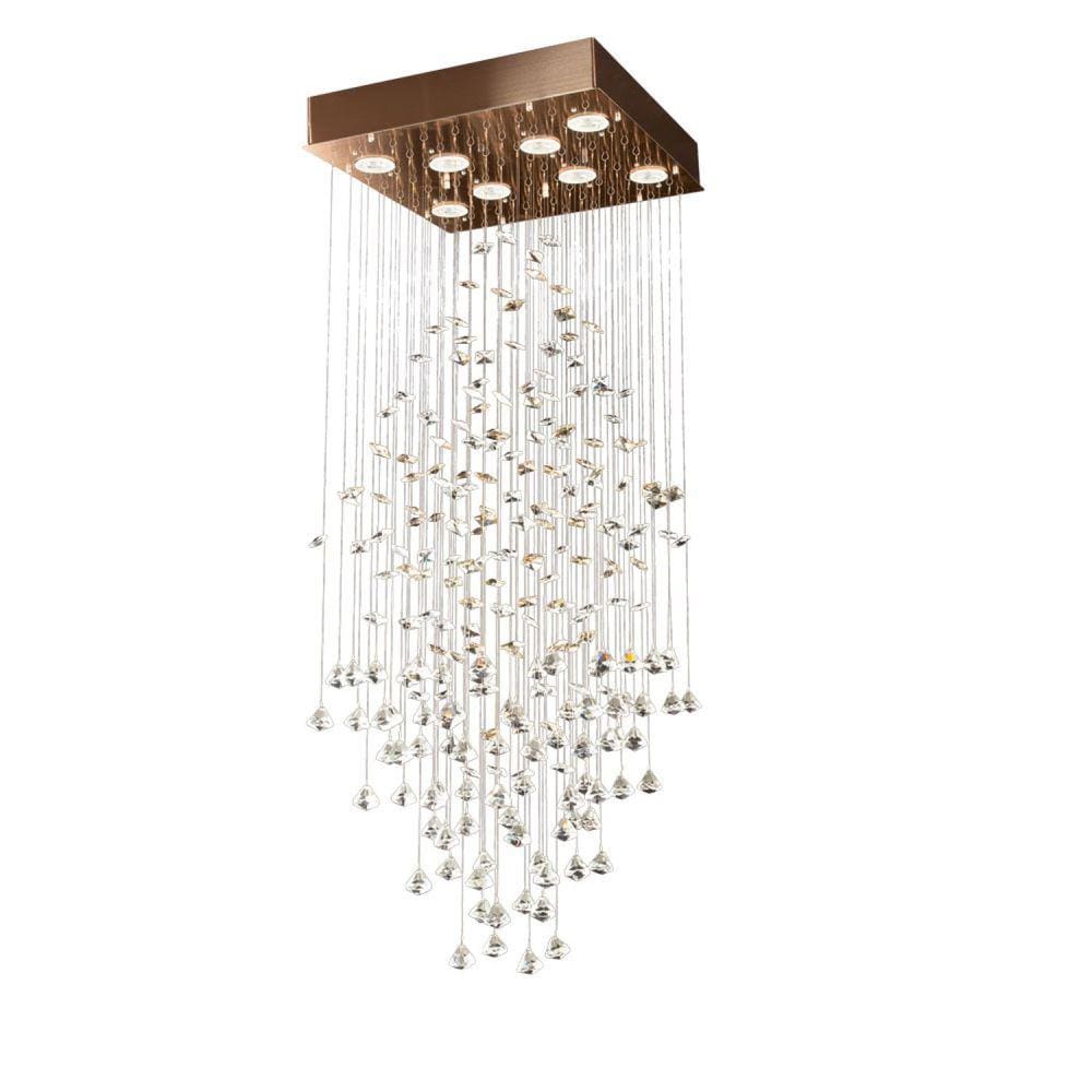 Plafon Constellation Gold 8 Luzes  Bronzearte Gold