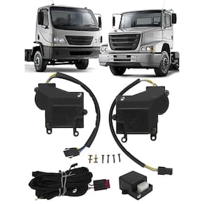 Kit Trava Elétrica Tragial Mercedes Benz Accelo e Atron 2012 até 2020 24V 2 portas