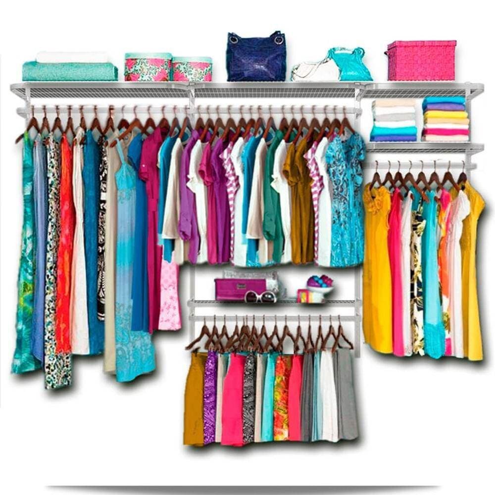 Roupeiro aramado quarto pequeno closet feminino solteiro 2,50 BR