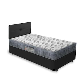 Cama Box Solteiro + Cabeceira Iris e Colchão Solteiro Ortobom Iso 100 88cm