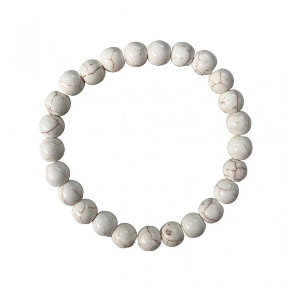 Pulseira em Resina Cor Marfim 8 mm
