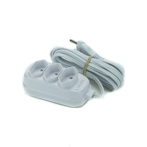 Extensao 10 Metros Bipolar Branca Com 3 Tomadas Fiolux - 25200310555