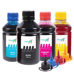 Kit 4 Tintas Compatível para Impressora DCP-T720DW 250ml Inova Ink