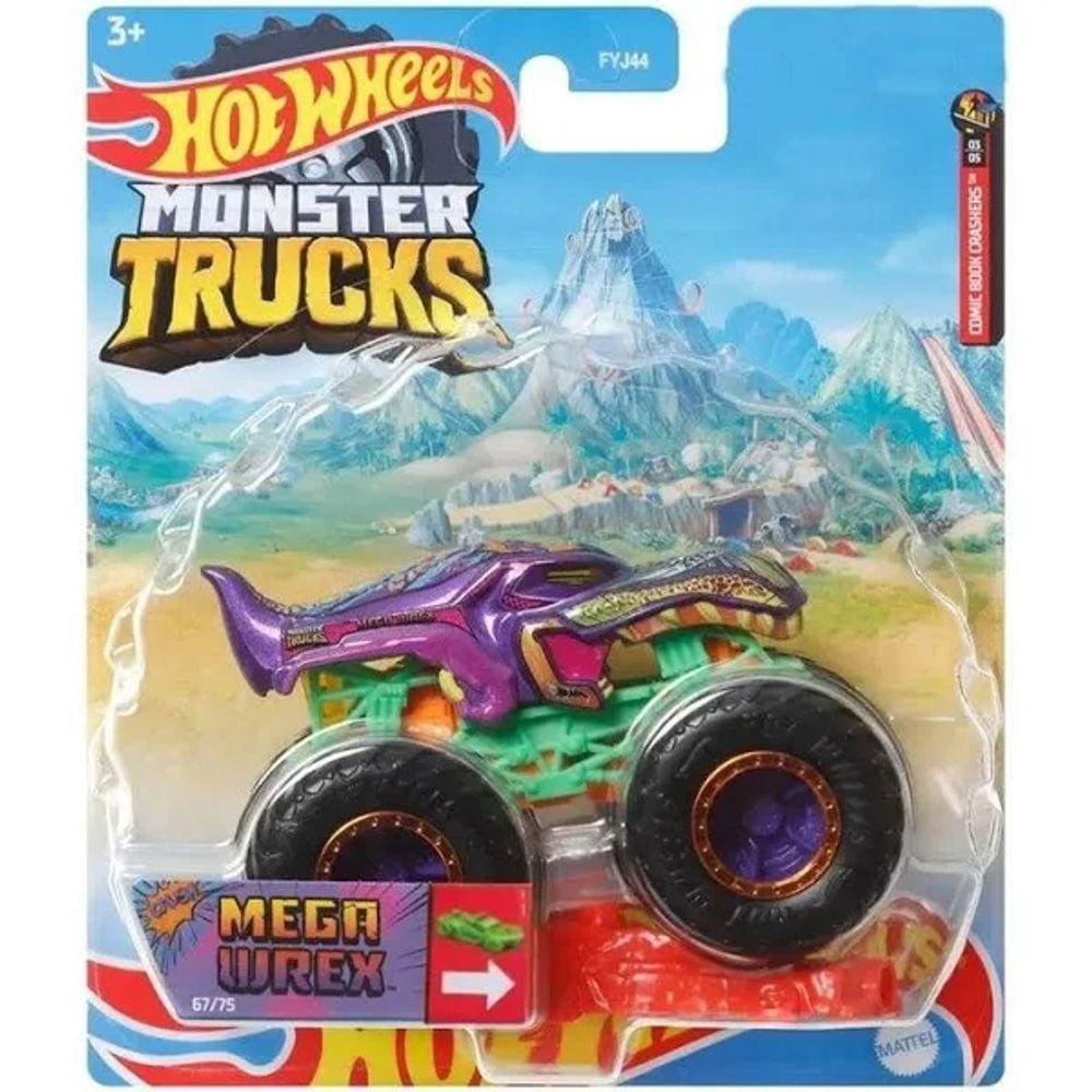 Hot Wheels Pista com veículo Monster Truck Sabretooth Showdown