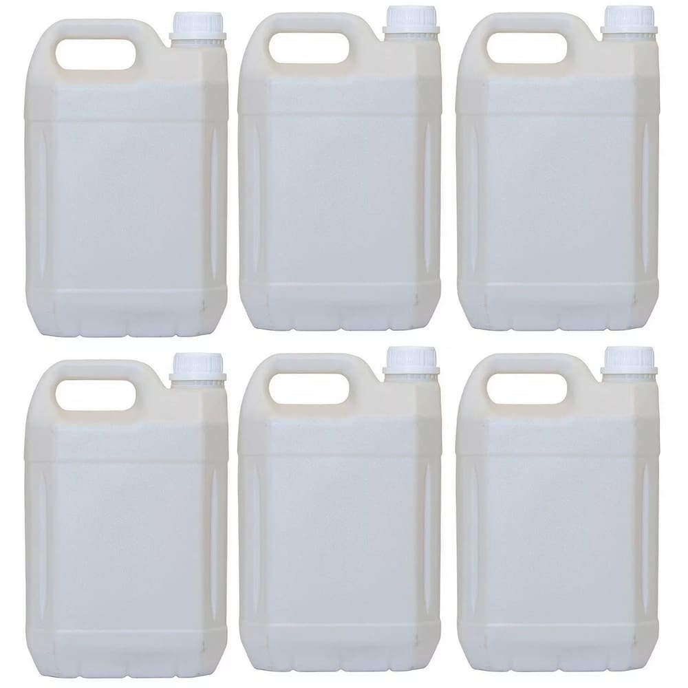 Kit 06 Galão Embalagem frasco Plástico 5 Litros Vazio Produto Limpeza