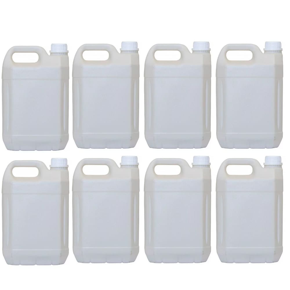 Kit 08 Galão Embalagem frasco Plástico 5 Litros Vazio Produto Limpeza