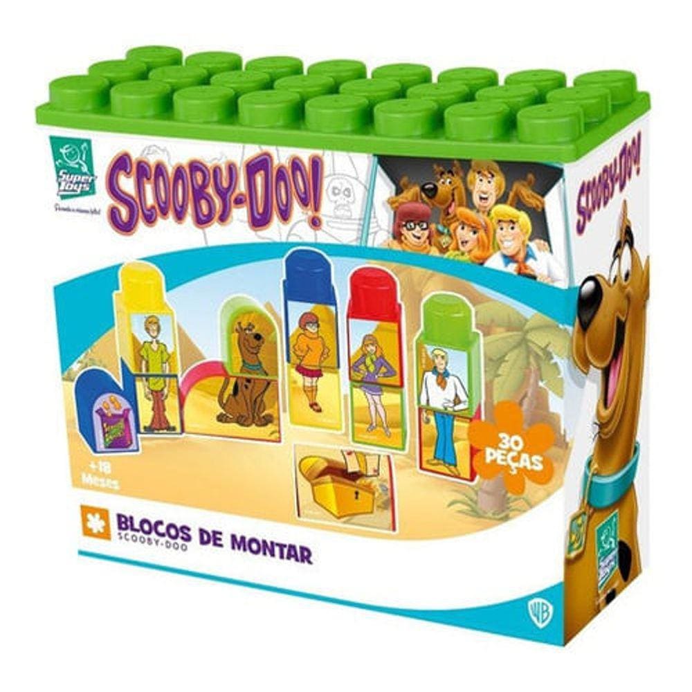 Blocos De Montar -  Scooby - Doo 30 Pecas -  454 SUPER TOYS