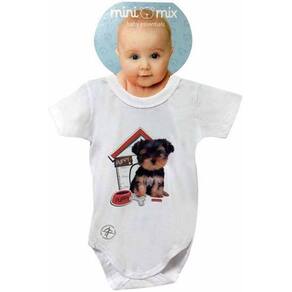 Body Manga Curta Mini Mix Puppy Dog Gbaby - G