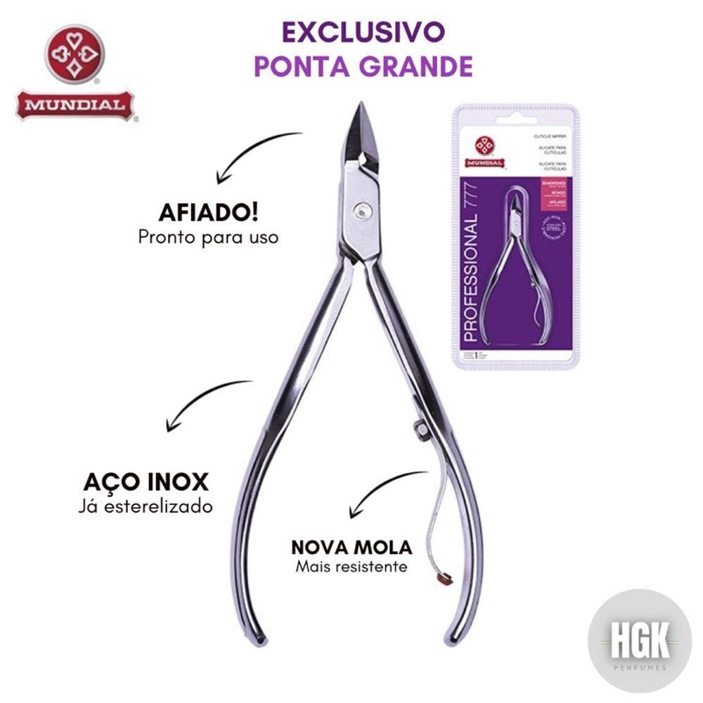 Alicate Cutícula 777 Profissional Inox Mundial