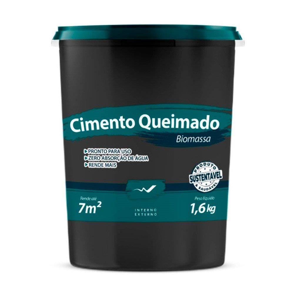 Cimento Queimado Biomassa Obsidiana 1,6Kg
