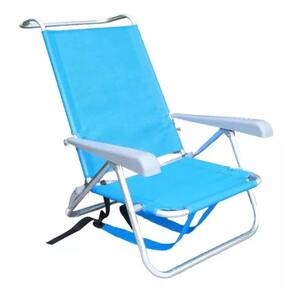 Cadeira De Praia Mochila C/ Alça 82x74x60 Aluminio Até 100kg