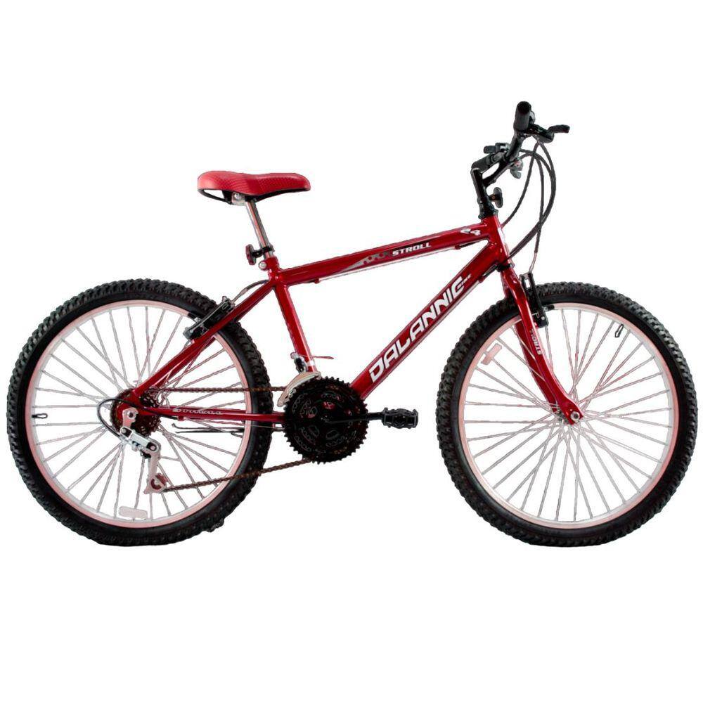 BICICLETA MOUNTAIN BIKE ARO 24 /UNISSEX - VERMELHA - CAEDE - Casa