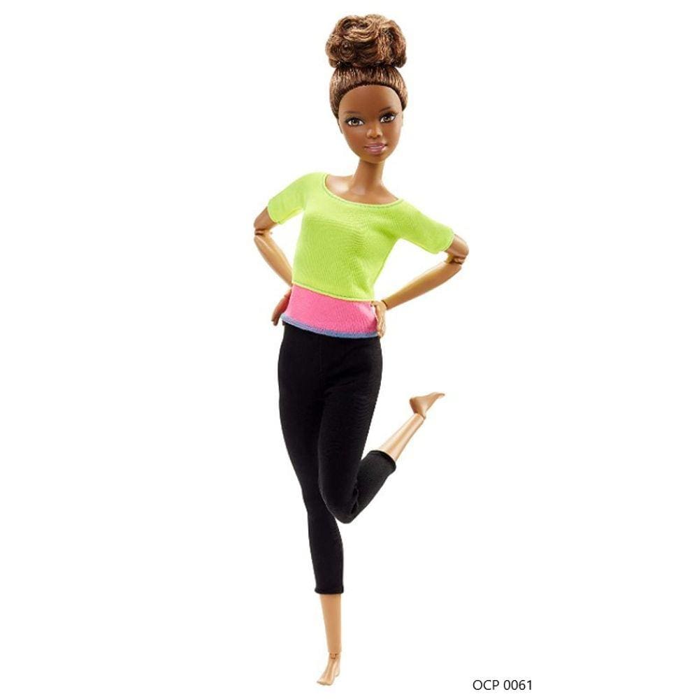 Boneca Barbie Made To Move Aula De Yoga Loira Mattel Ftg80