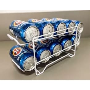 Suporte Para  Latas Geladeira Aramado Porta Latinhas 10 Latas 350 ml Organizador  Aço