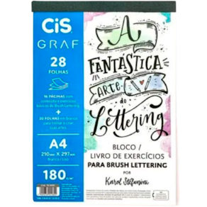Bloco Livro exercícios Lettering Karol Stefanini CIS