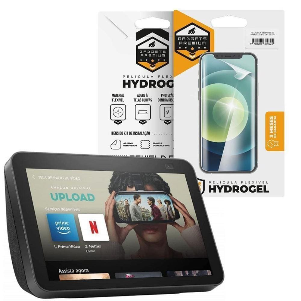 Película Para Alexa Echo Show 8 - 1ª E 2° Geração - Hydrogel Hd - Gshield