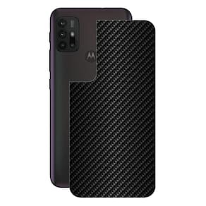 Película Para Moto G30 -Traseira Fibra Carbono Preta-Gshield
