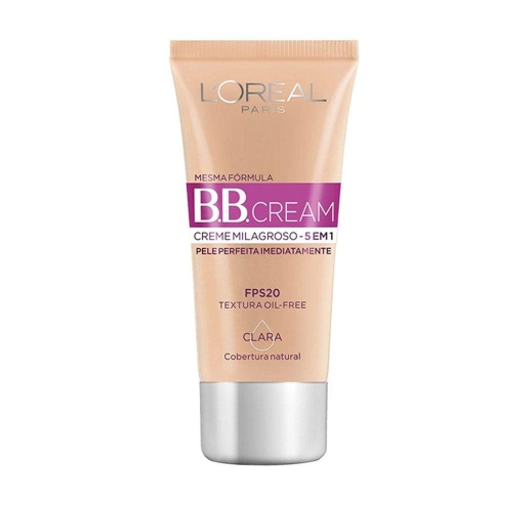 BB Cream Loreal FPS 50 Efeito Matte 5 Em 1 Cor Clara 30ml | Casas Bahia