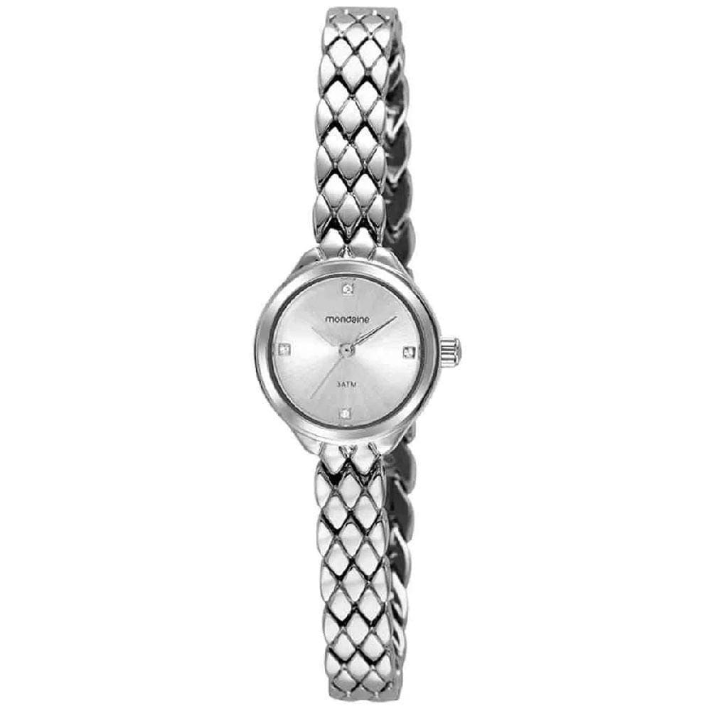 Relógio MONDAINE feminino prata analógico 99614L0MVNM2