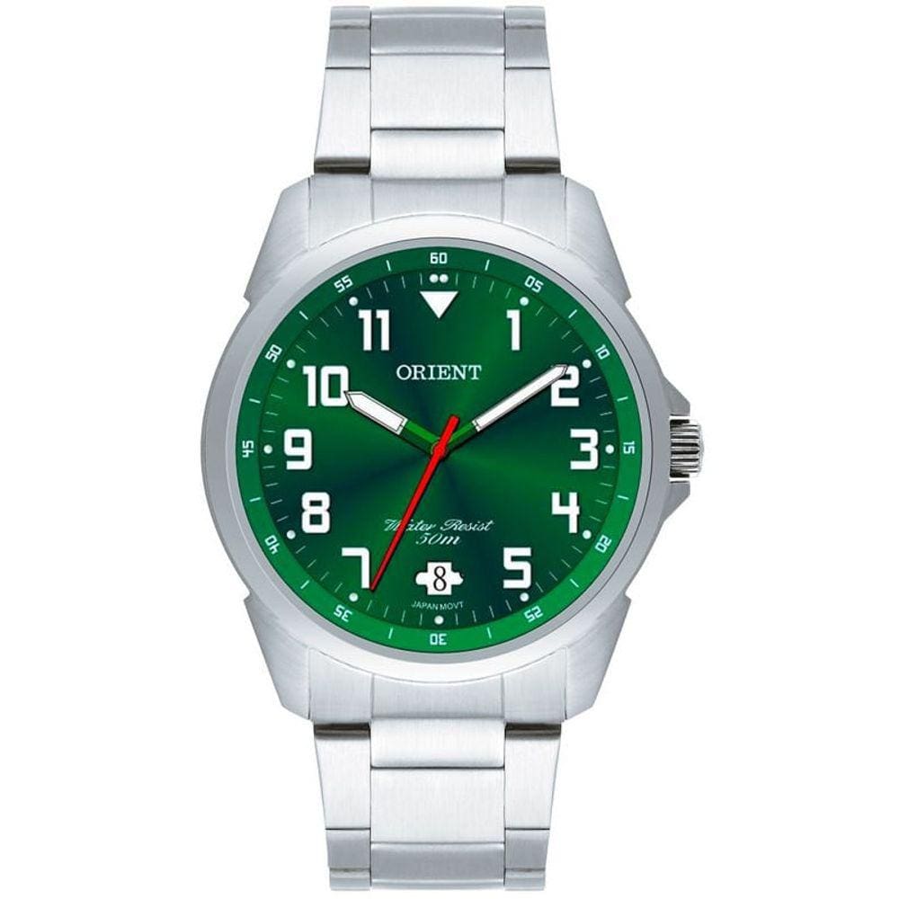 Relógio ORIENT masculino analógico verde MBSS1154A E2SX