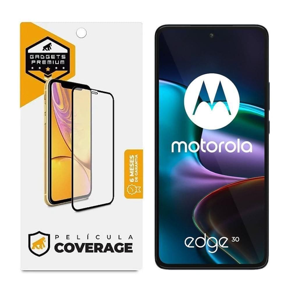 Película Para Moto Edge 30 - Coverage 5D Pro Preta - Gshield