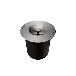 Lixeira de Embutir Redonda 6L Docol Aço Inox Escovado