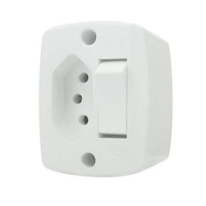 Interruptor C/ Tomada Sistema X Caixa Sobrepor Externo 10A