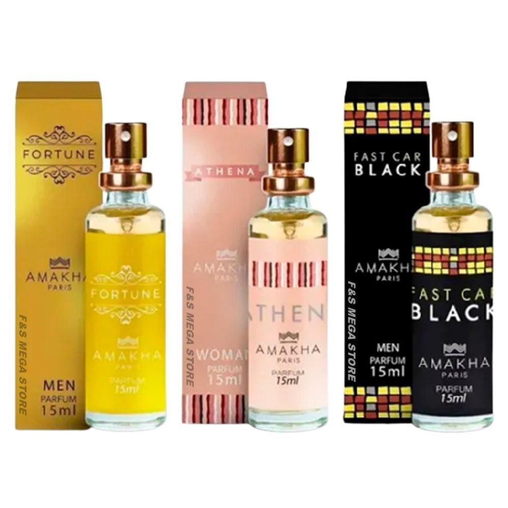 Perfume Masculino Fortune Fast Car Feminino Athena Amakha