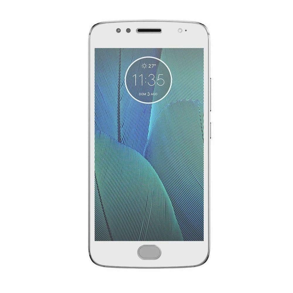 Película Coverage Color Para Motorola Moto G5S Plus - Branca - Gorila Shield (Cobre Toda Tela)