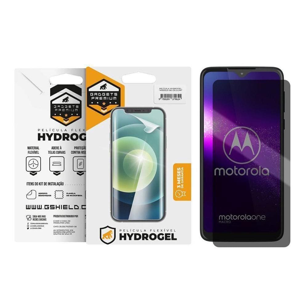 Película Para Motorola One Macro - Privacidade Hydrogel - Gshield