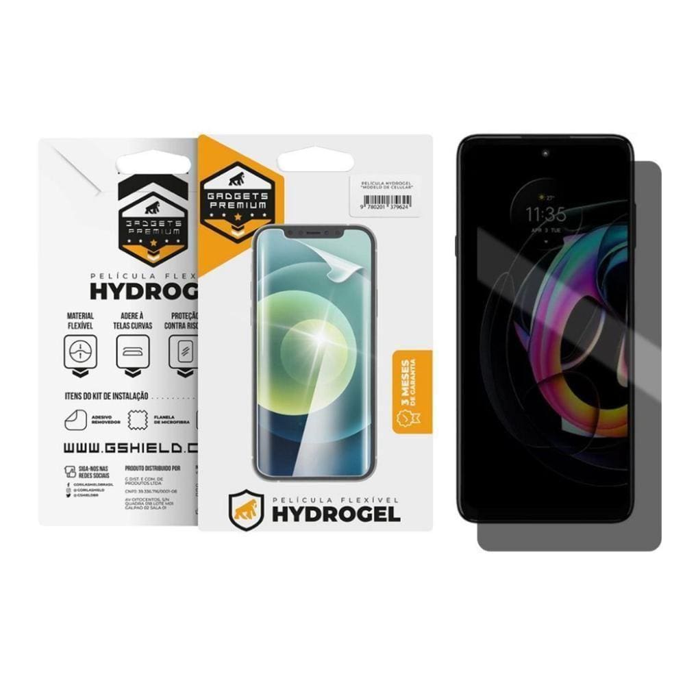 Película Privacidade Hydrogel Para Motorola Moto Edge 20 Lite - Gshield
