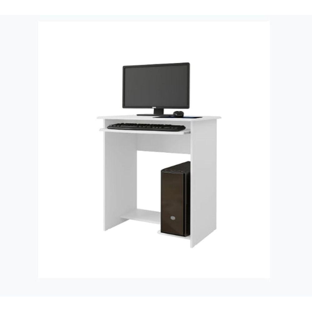 Mesa para Computador Pratica Branco - EJ Moveis