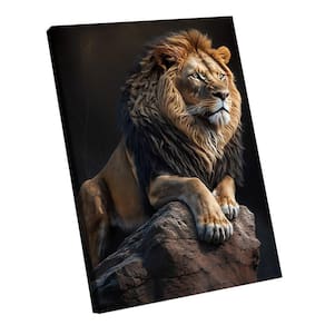 Quadro Leão Protetor Br Artes Pequeno 60x40