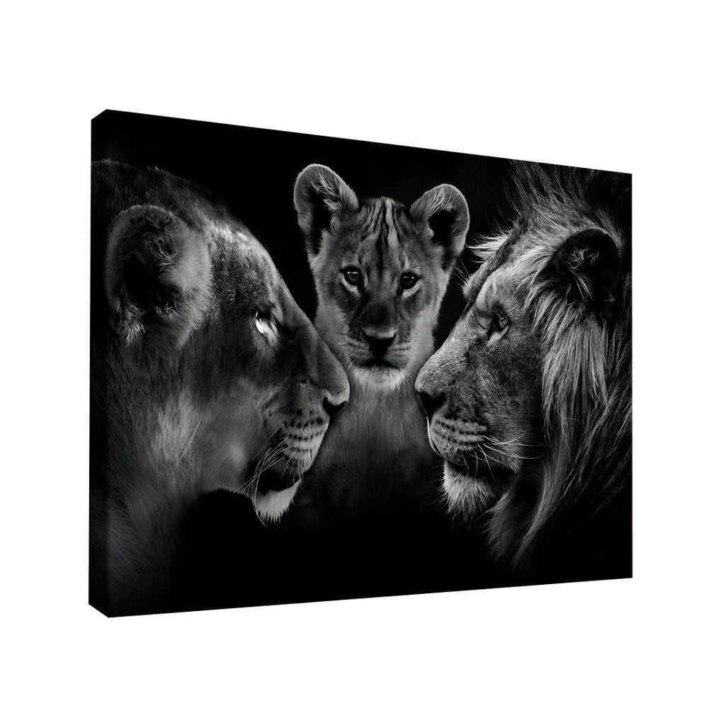 Quadro Decorativo Family In Black Br Artes Pequeno 60x40