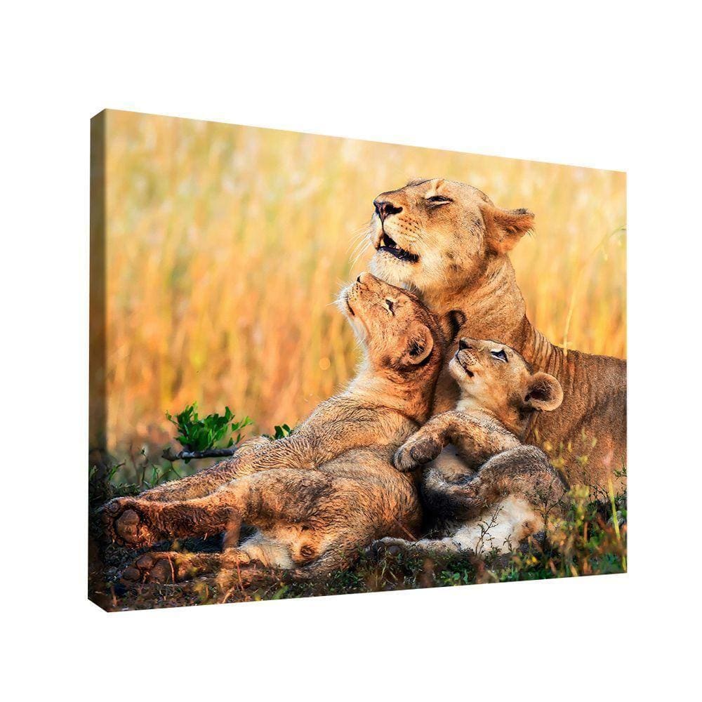 Quadro Decorativo Leoa Rainha Médio 84x54