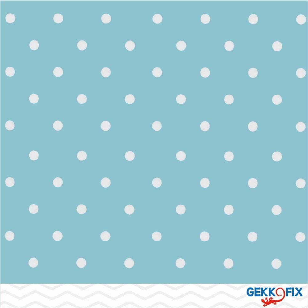 Plástico Adesivo Poá Azul Vintage 2mx45cm 13891BR - GekkoFix