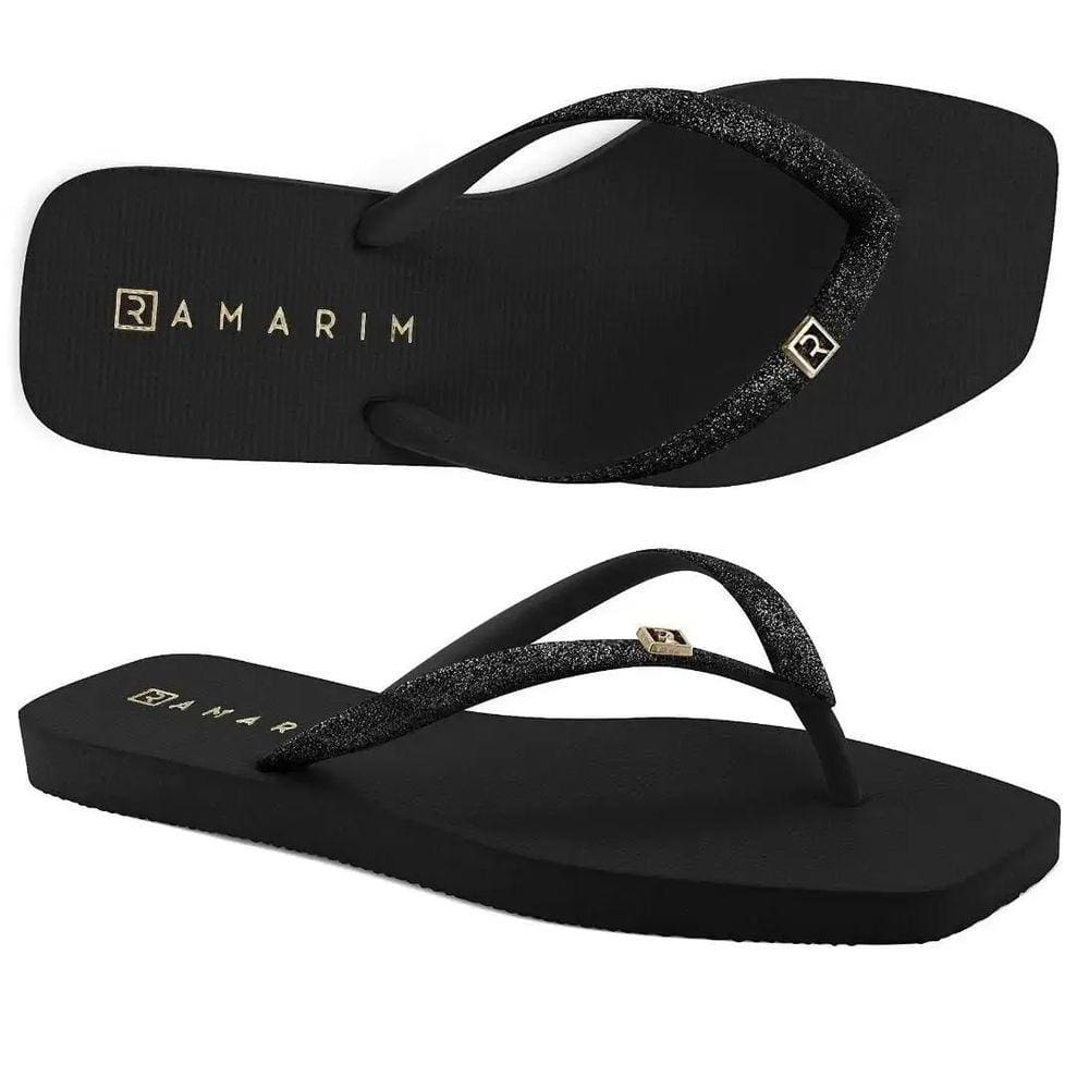 Chinelo Ramarim Glitter Sola Quadrada 213133