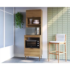 Armário 2 Fornos 2 Portas 2 Nichos Veneza Modulada Mel