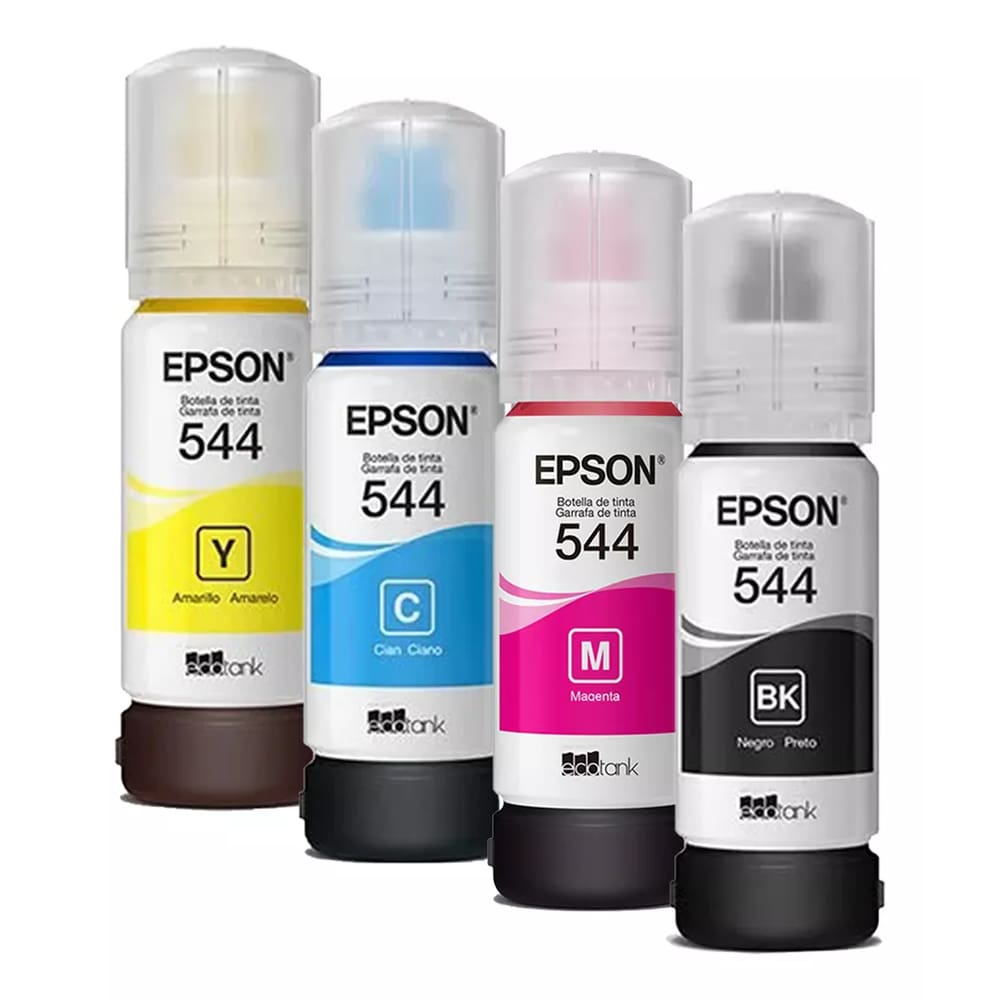 Tinta Epson T544 - Kit 04 Cores