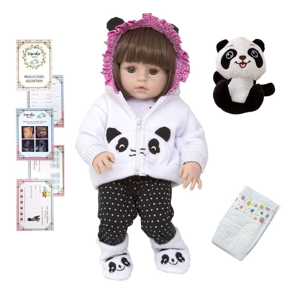 Roupa Para Boneca Bebê Reborn Laura Baby Panda - Carrefour